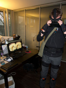Bart testing Oculus Rift with Xsens