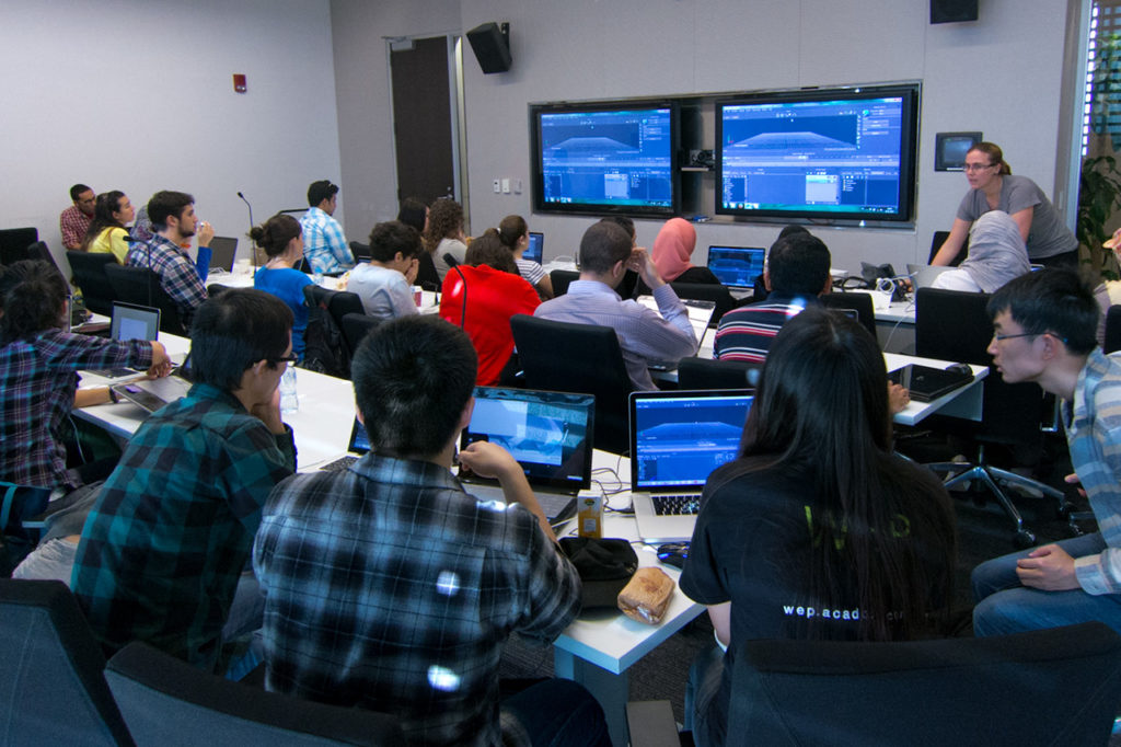 Motion capture workshop with students of KAUST